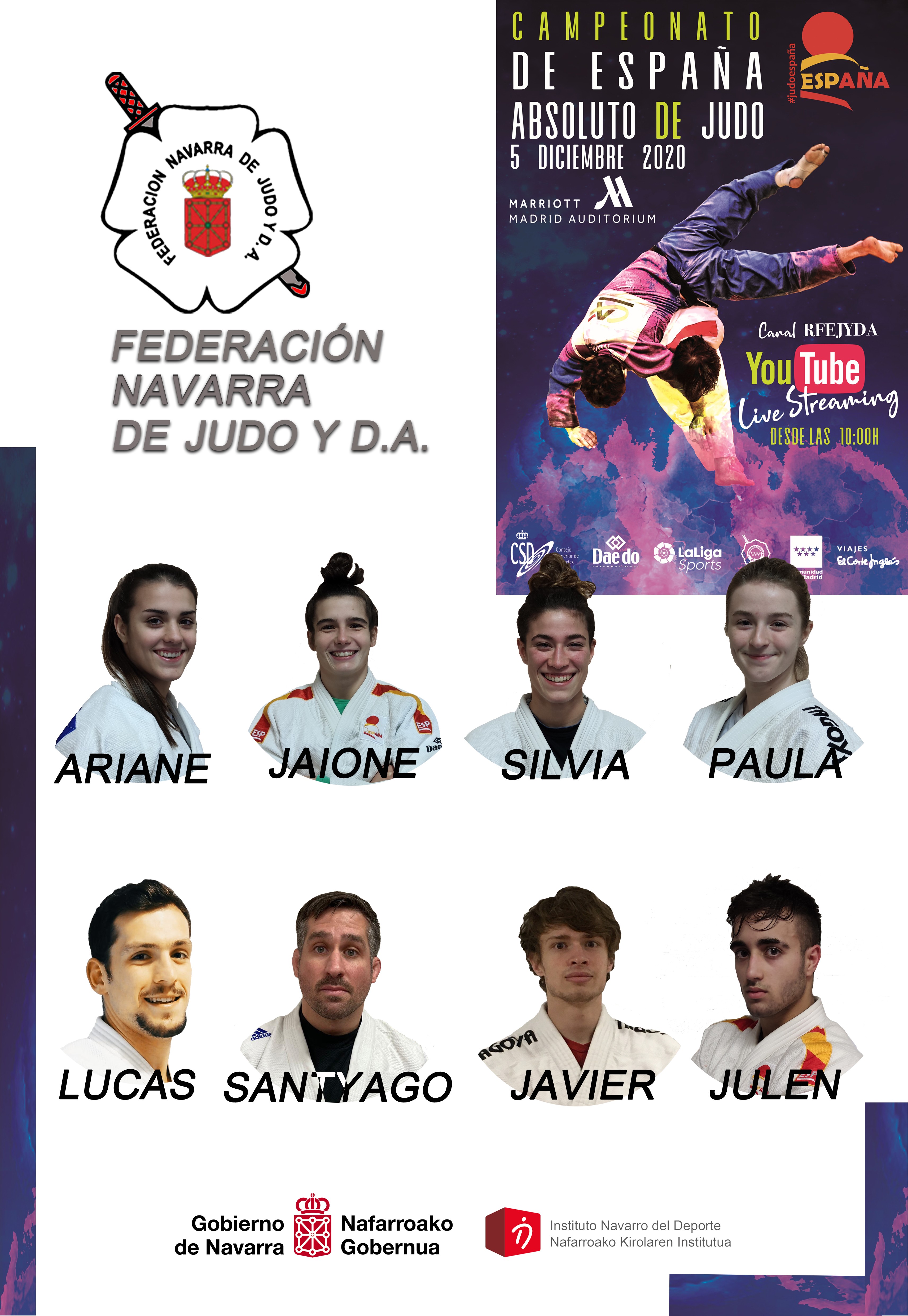 Campeonato de Espa&ntilde;a de Judo Absoluto. 05-12-20.  RETRANSMISI&Oacute;N EN DIRECTO.  Cabezas de serie. PLAN DE VIAJE